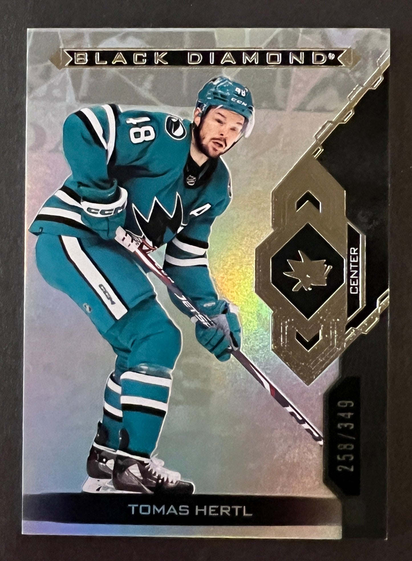 Tomas Hertl Base /349 - 2022/23 Black Diamond