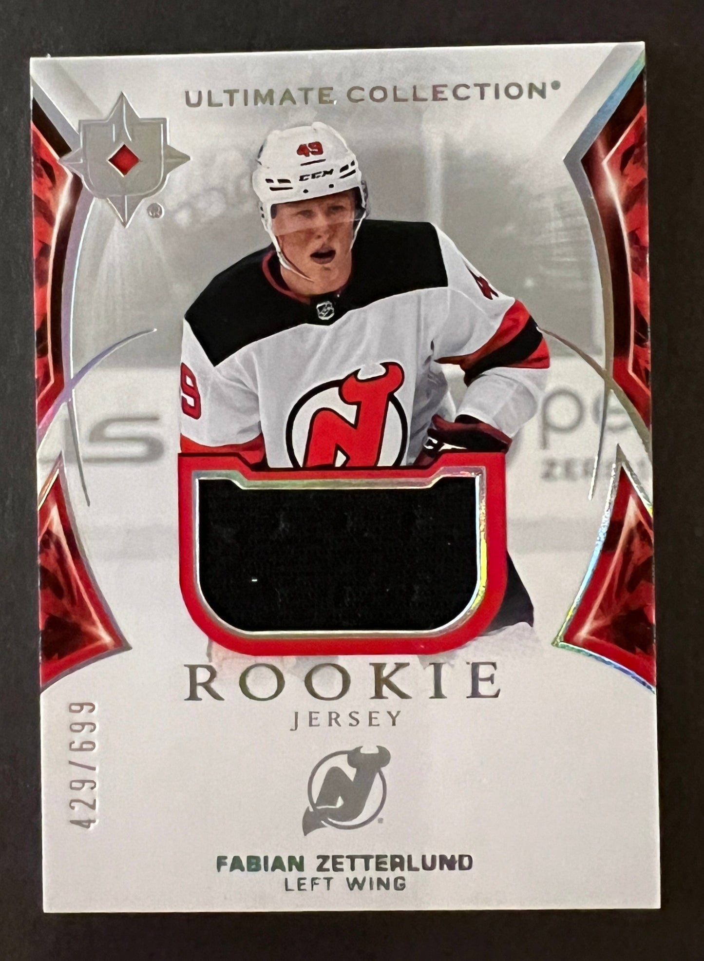 Fabian Zetterlund Rookie Jersey /699 - 2021/22 Ultimate