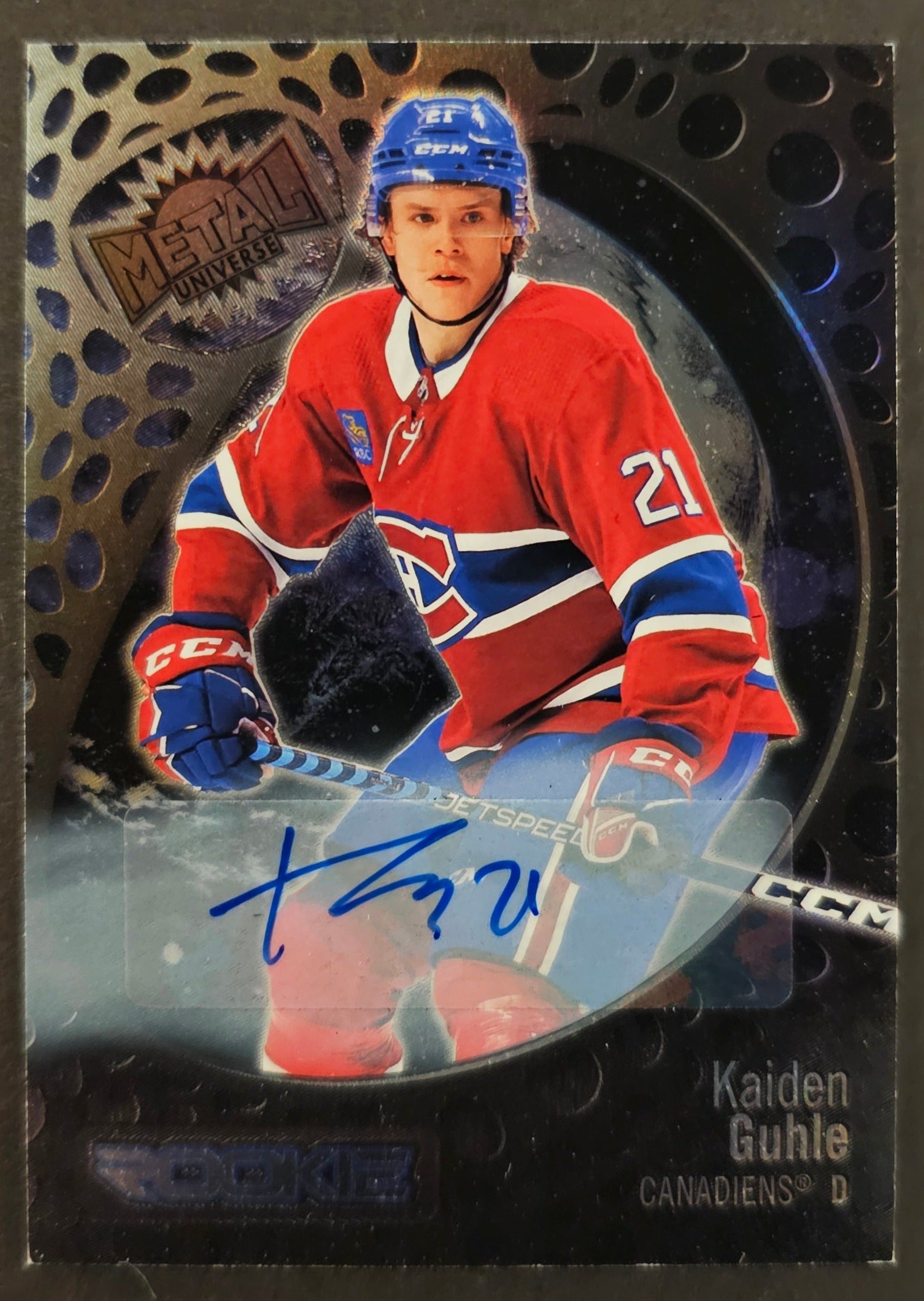 Kaiden Guhle Rookie Auto /349 - 2022/23 Metal Universe