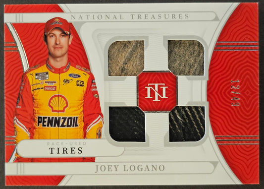 Joey Logano Race-Used Tires /49 - 2022 National Treasures Racing
