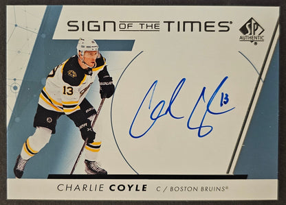 Charlie Coyle Sign Of The Times Auto - 2022/23 SP Authentic