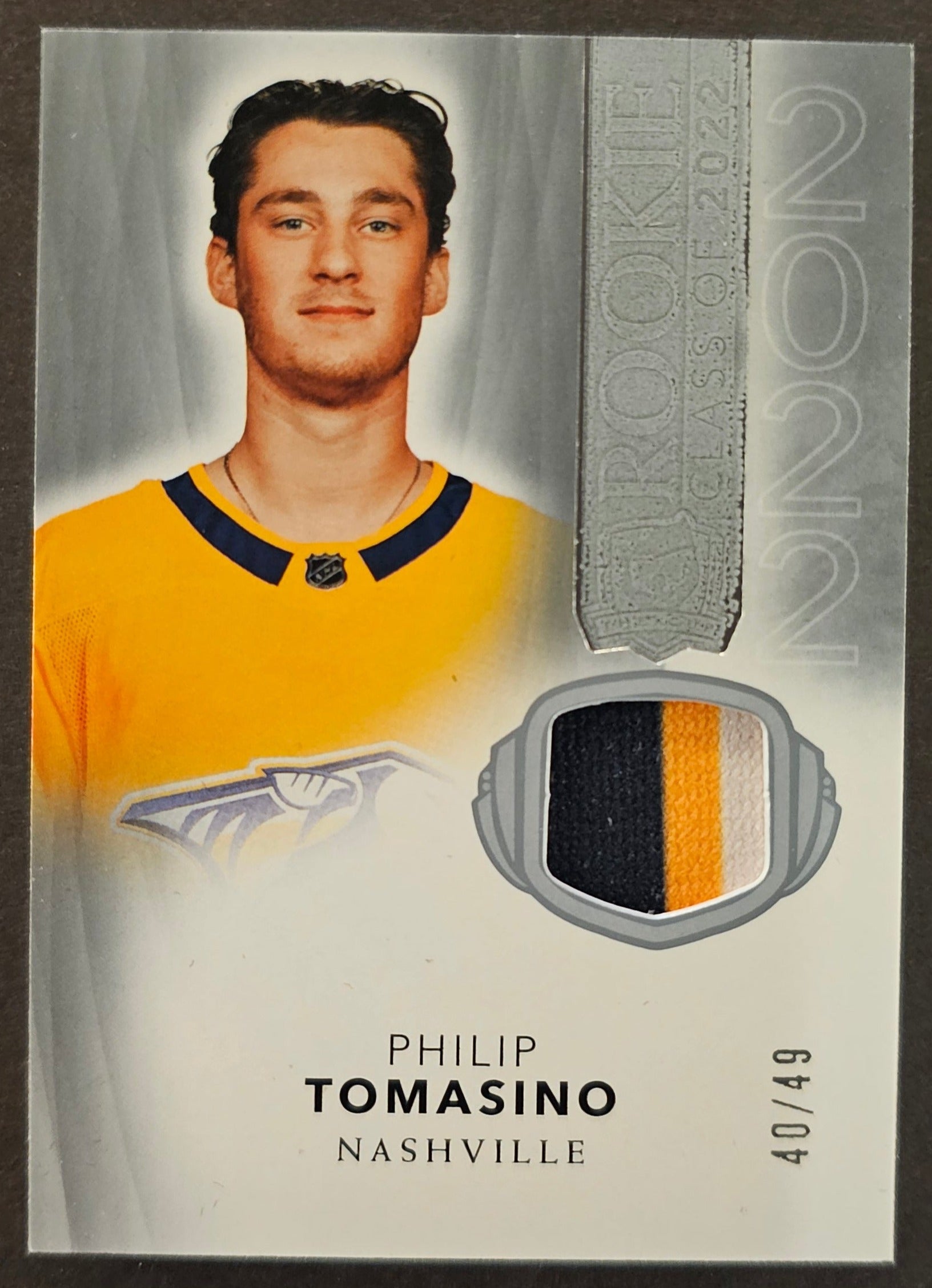 Philip Tomasino Class of 2022 Rookie Patch /49 - 2021/22 The Cup