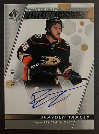 Brayden Tracey Future Watch Auto /999 - 2022/23 SP Authentic