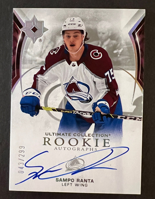 Sampo Ranta Ultimate Rookie Autographs /299 - 2021/22 Ultimate