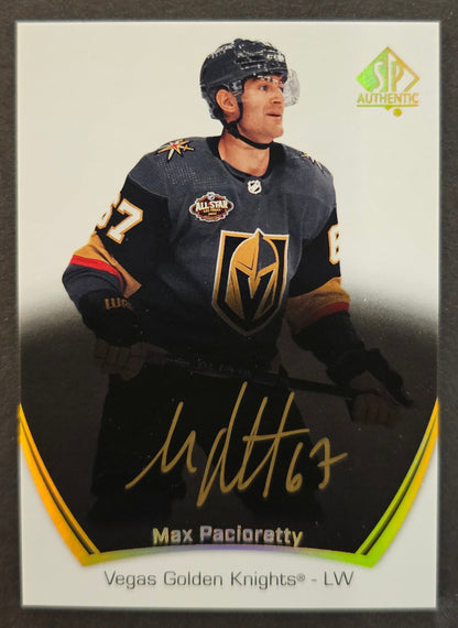 Max Pacioretty Limited Black Gold Ink Auto - 2022/23 SP Authentic