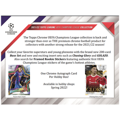 2022 Topps UEFA Champions League Chrome Soccer Lite Hobby Box