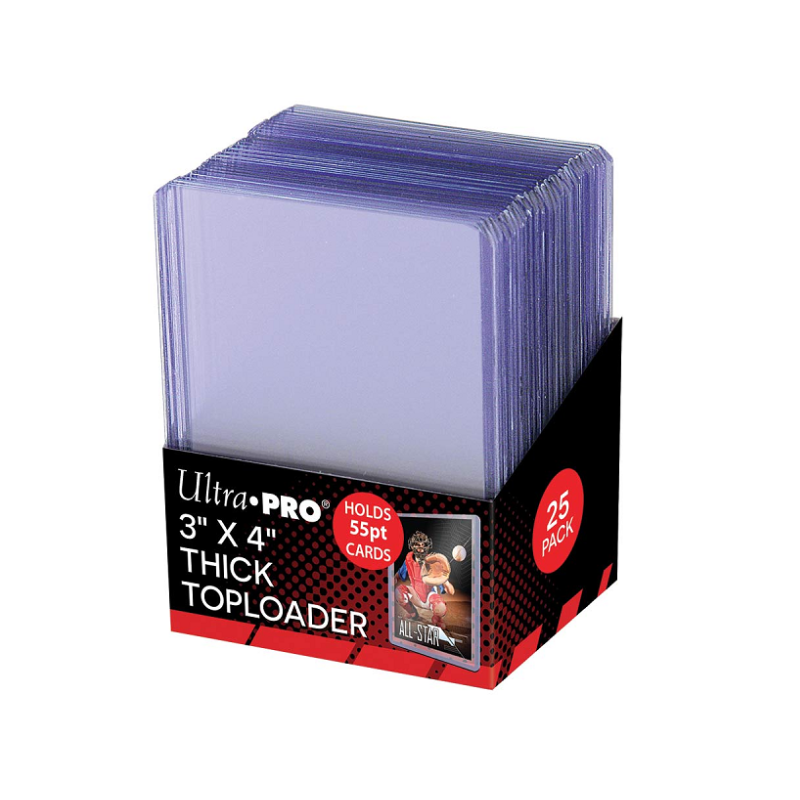 ULTRA PRO TOPLOADER 3" X 4" - 55PT THICK