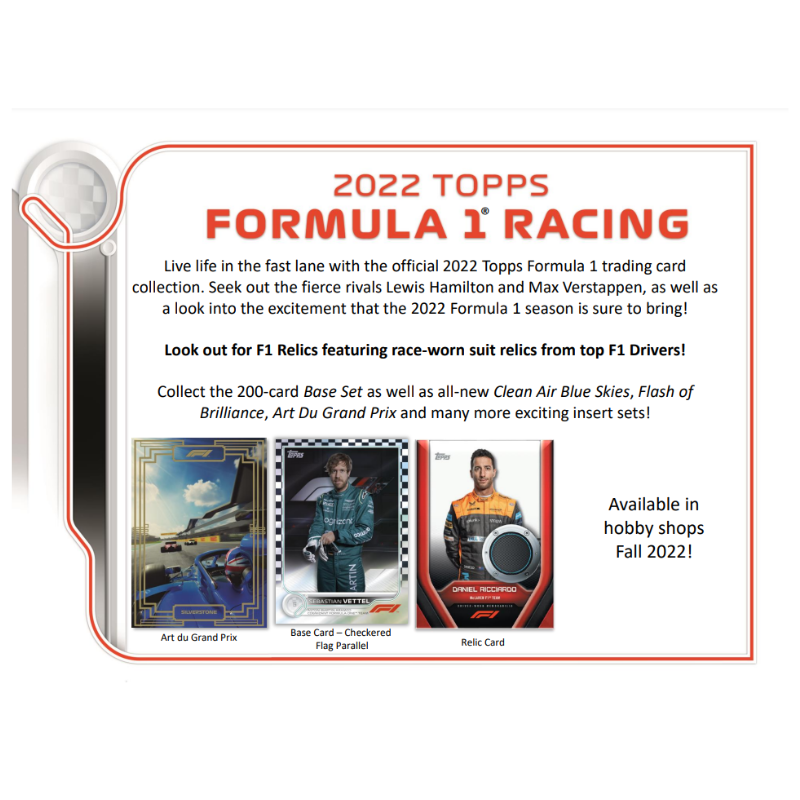 2022 Topps Formula 1 Racing