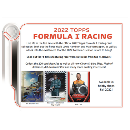 2022 Topps Formula 1 Racing