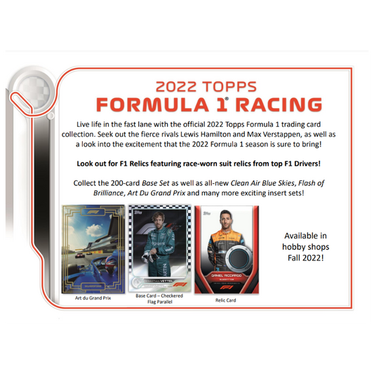 2022 Topps Formula 1 Racing