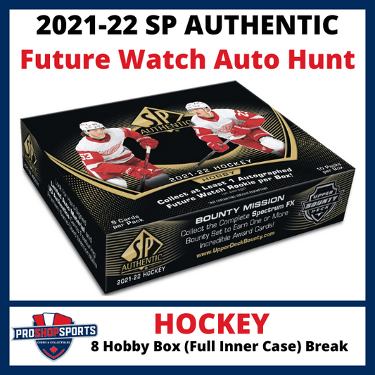 2021/22 SP Authentic Hockey - Half Case Break - 8 Box Break #23109 - Team Random