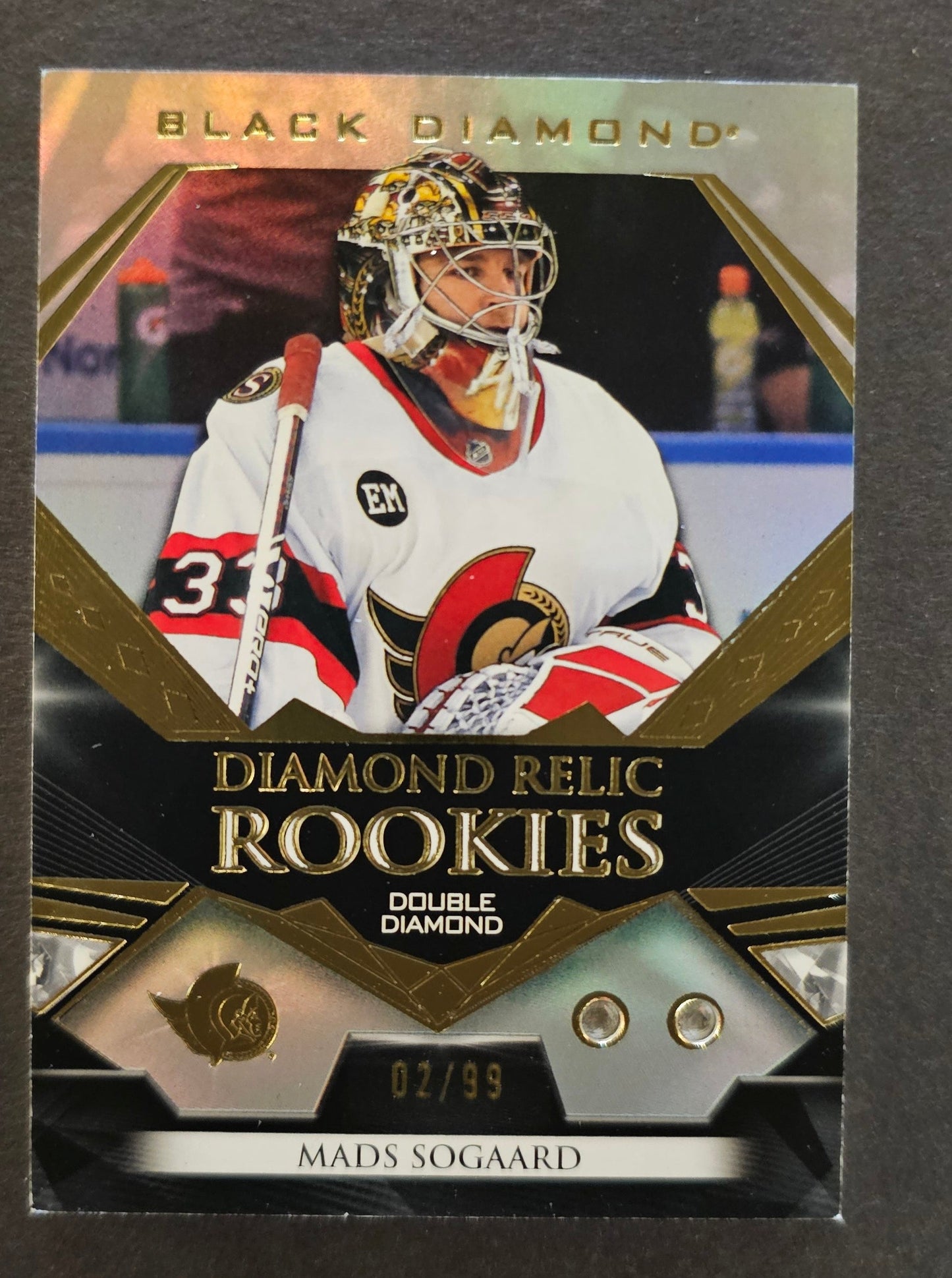 Mads Sogaard Diamond Relic Rookies Double Diamond - 2022/23 Black Diamond