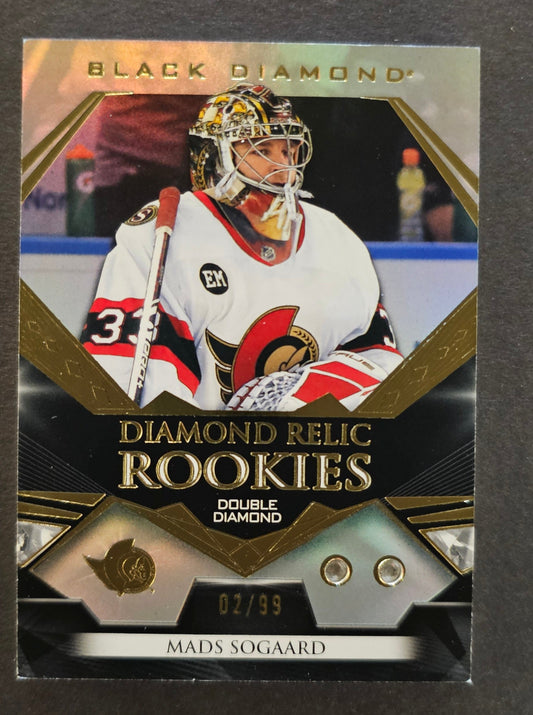 Mads Sogaard Diamond Relic Rookies Double Diamond - 2022/23 Black Diamond