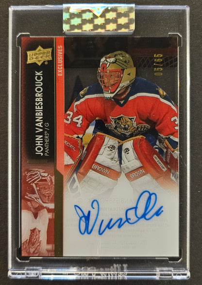 John VanViesbrouck Exclusives Auto /65 - 2021/22 Clear Cut