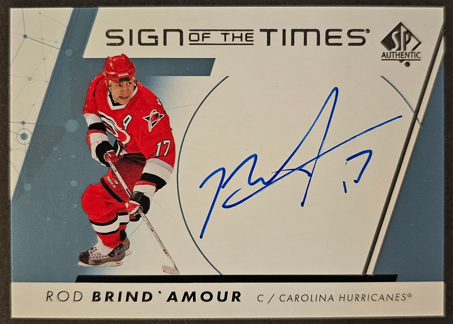 Rod Brind'Amour Sign Of The Time Auto - 2022/23 SP Authentic