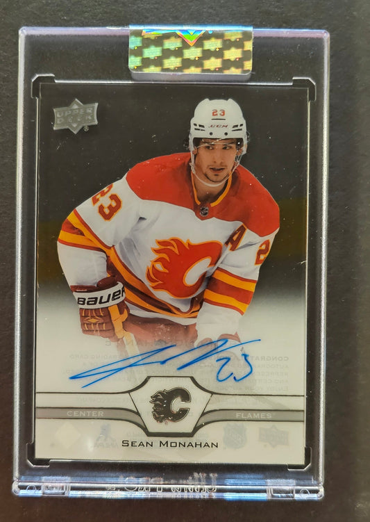 Sean Monahan Clear Cut Auto - 2020/21 Clear Cut