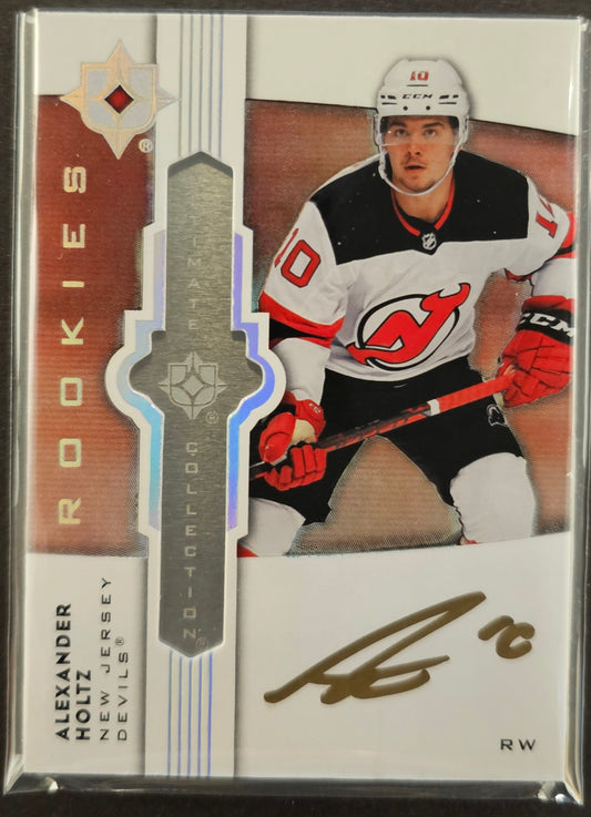 Alexander Holtz Ultimate Emblems Rookie Auto - 2021/22 Ultimate