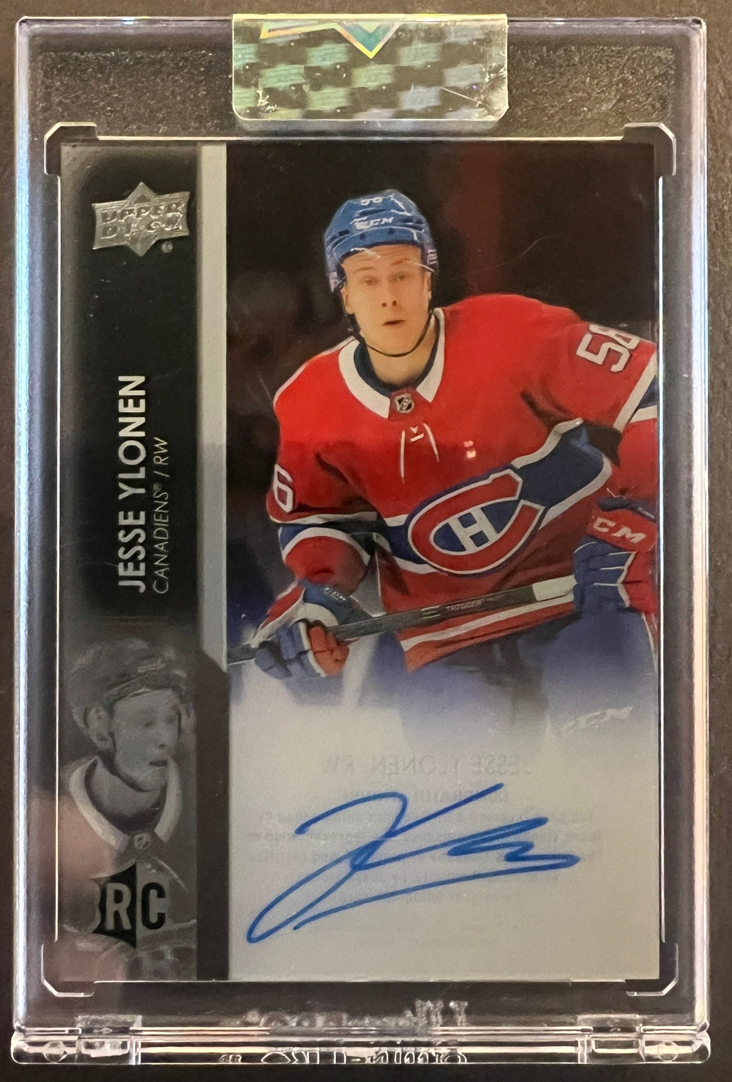 Jesse Ylonen Rookie Clear Cut Auto - 2021/22 Clear Cut