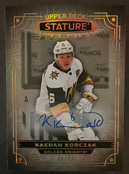 Kaedan Korczac Photo Variant Rookie Auto /49 - 2022/23 Stature