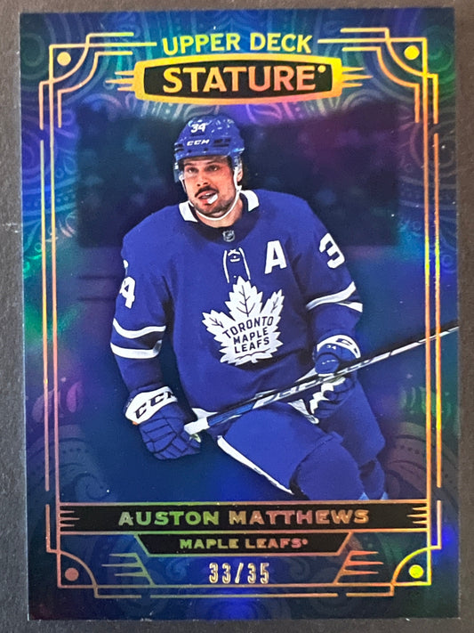 Auston Matthews Stature Blue /35 - 2022/23 Stature