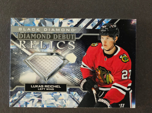 Lukas Reichel Diamond Debut Relics Jersey - 2022/23 Black Diamond