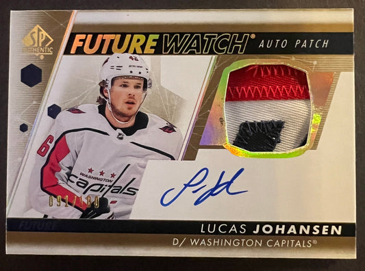 Lucas Johansen Future Watch Auto Patch /100 - 2022/23 SP Authentic