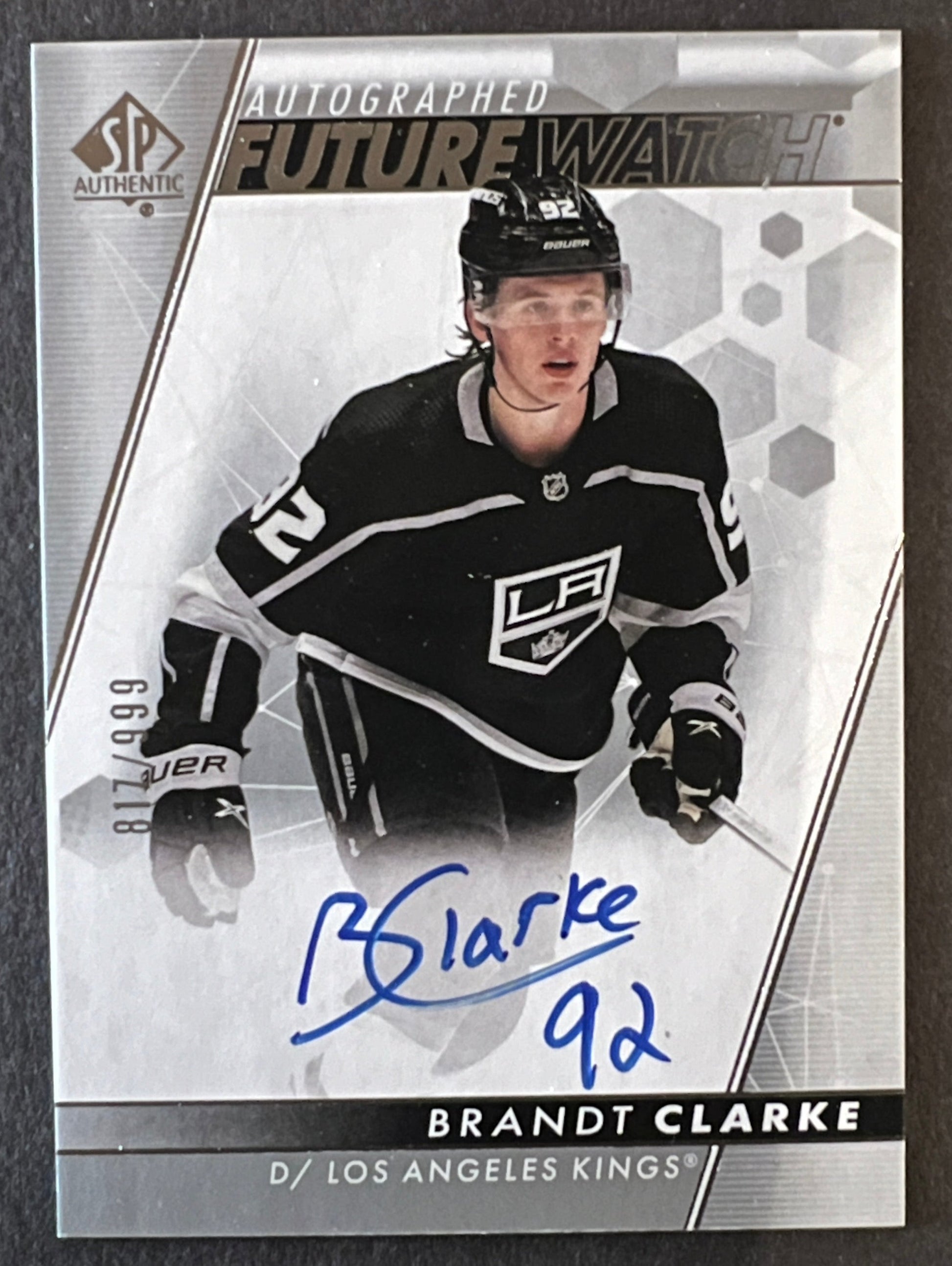 Brandt Clarke Future Watch Auto /999 - 2022/23 SP Authentic