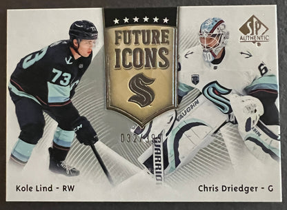 Lind / Driedger Seattle Kraken Future Icons /399 - 2022/23 SP Authentic