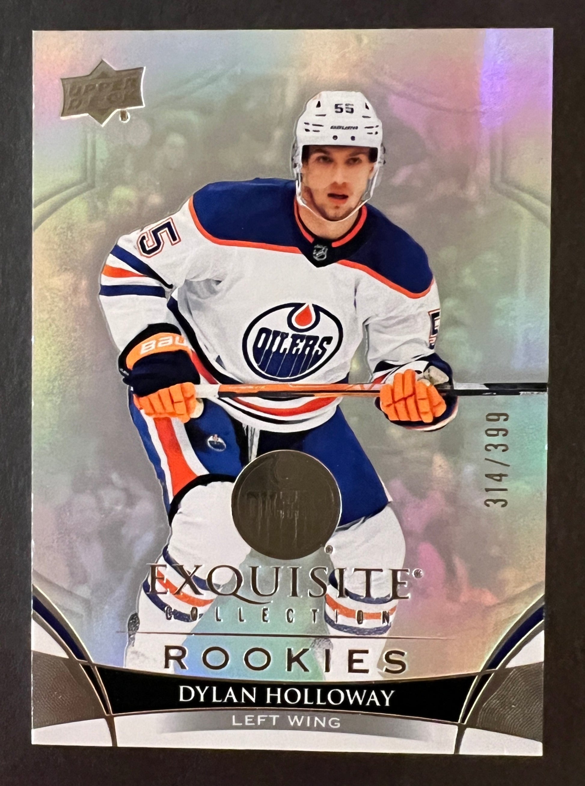 Dylan Holloway Exquisite Collection Rookies /399 - 2022/23 Black Diamond