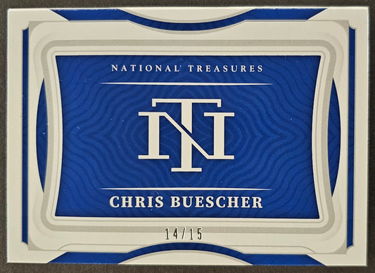 Chris Buescher Tires Booklet /15 - 2022 National Treasures Racing