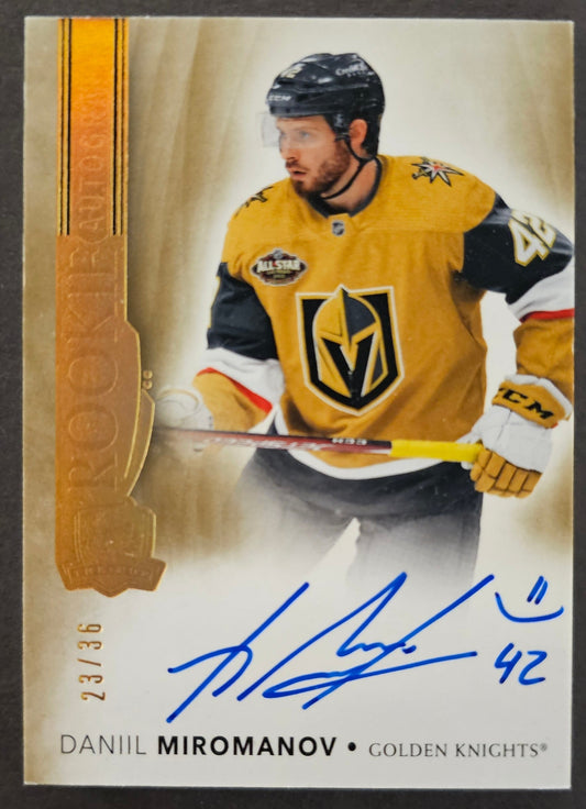 Daniil Miromanov Rookie Autograph Gold Foil /36 - 2021/22 The Cup