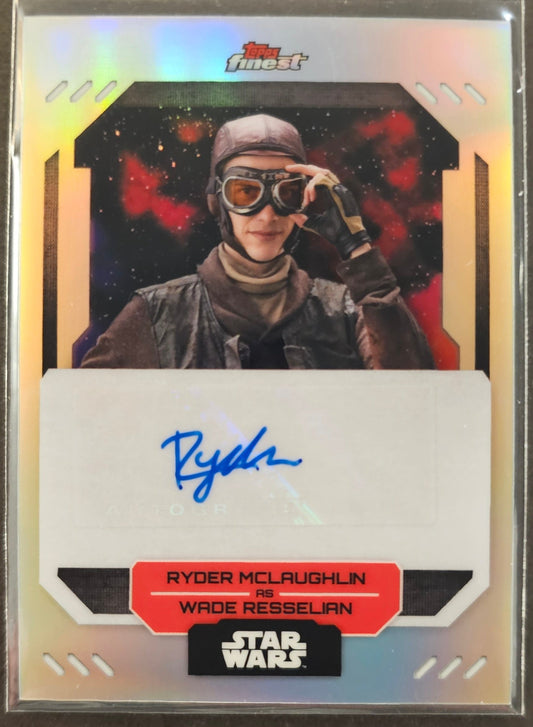 Ryder McLaughlin As Wade Resseslian Auto - 2023 Topps Finest Star Wars