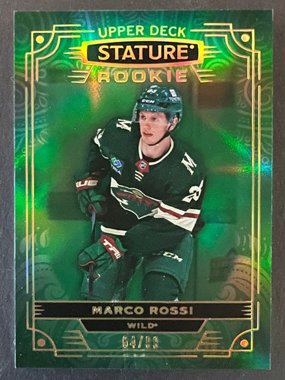 Marco Rossi Rookie Green /99 - 2022/23 Stature